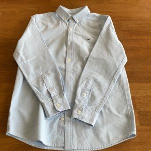 Boys Vineyard Vines light blue long sleeve shirt